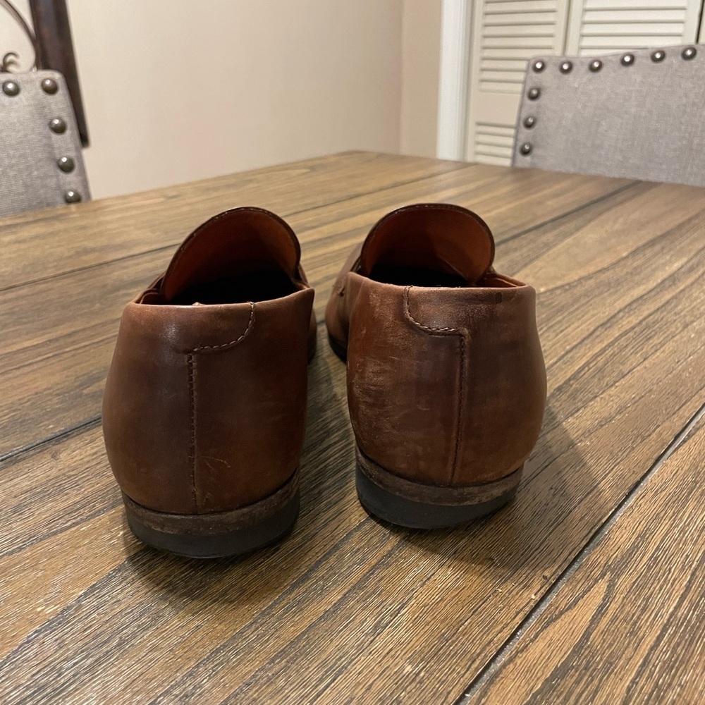 Wolf & Shepherd Ringer Loafer Men Shoe Size 9.5 Maple Calfskin Penny Loafer - Picture 5 of 13